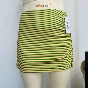 Hurley Stripped Mini Skirt